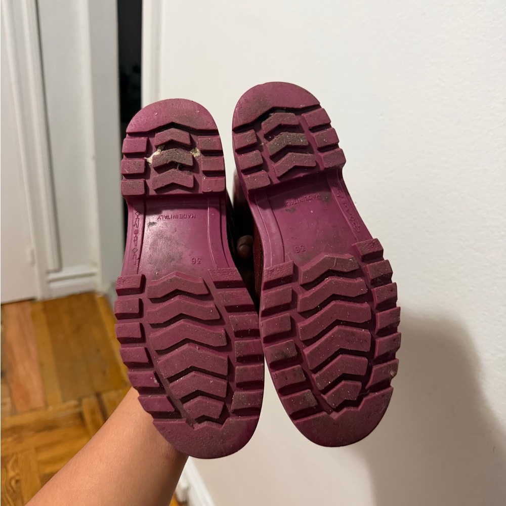 Burberry Pink Maroon Rain Boots - Picture 2 of 2